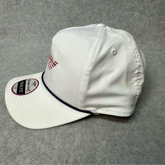 Imperial Golf Hat Mens OSFA White Patriotic American True Fit Rope Brim SPOTS - Picture 3 of 10